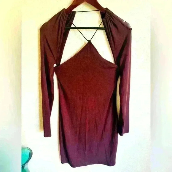 SHEIN Dresses & Skirts - SHEIN BAE Chocolate Brown BodyCon Cut-Out Dress Size: Large